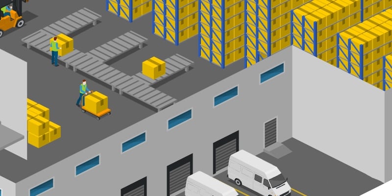 diagram of shipping dock location
