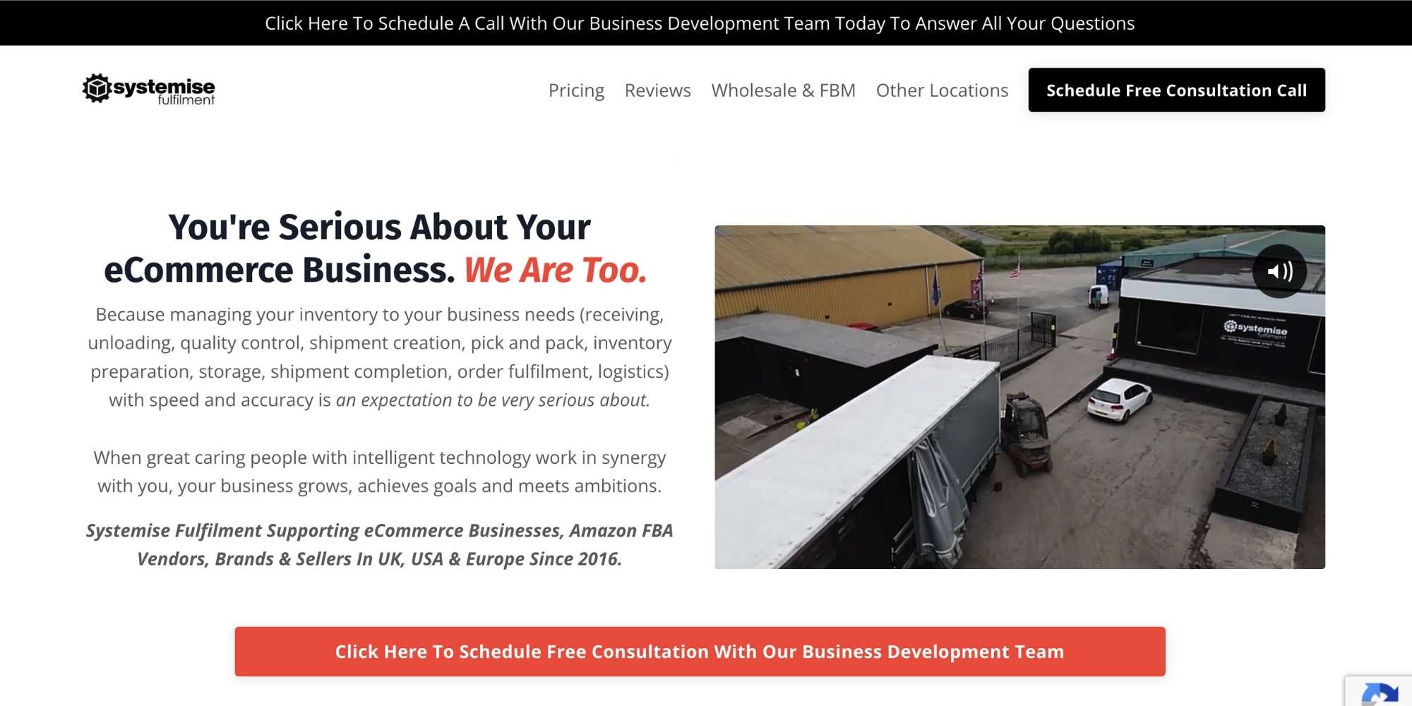 photo of inside warehouse 3PL return management